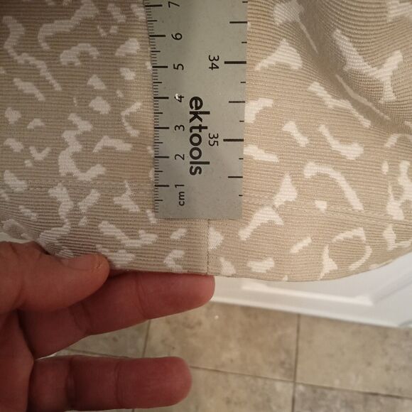 NARCISO RODRIGUEZ Designer Bodycon  Animal Print Dress  Beige White New Sz 44/8 - Picture 11 of 16